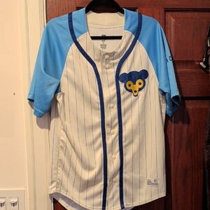 Striped Vintage Cubbie Bear MLB Jersey